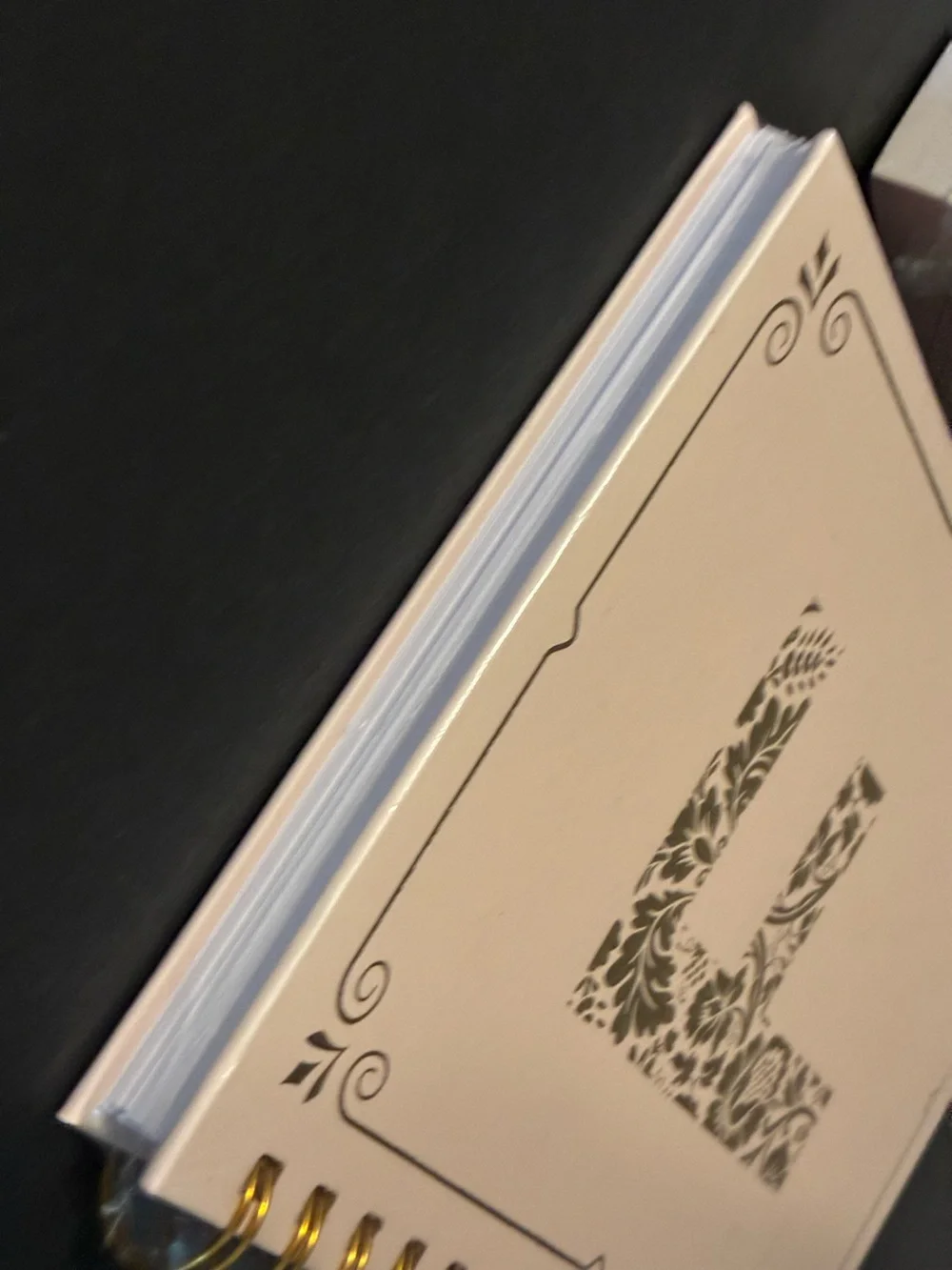 Monogram F stationery set